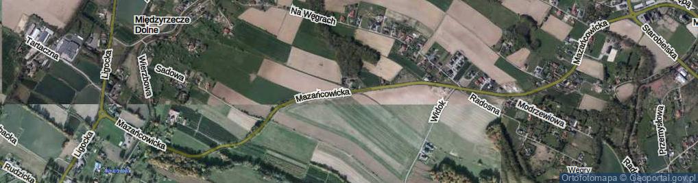 Zdjęcie satelitarne Mazańcowicka ul.